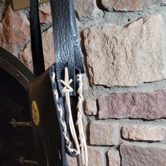 🔷️Genuine Bison Hide Crossbody Purse or Bag by Native Americans BNA12 - Picture 4 of 7